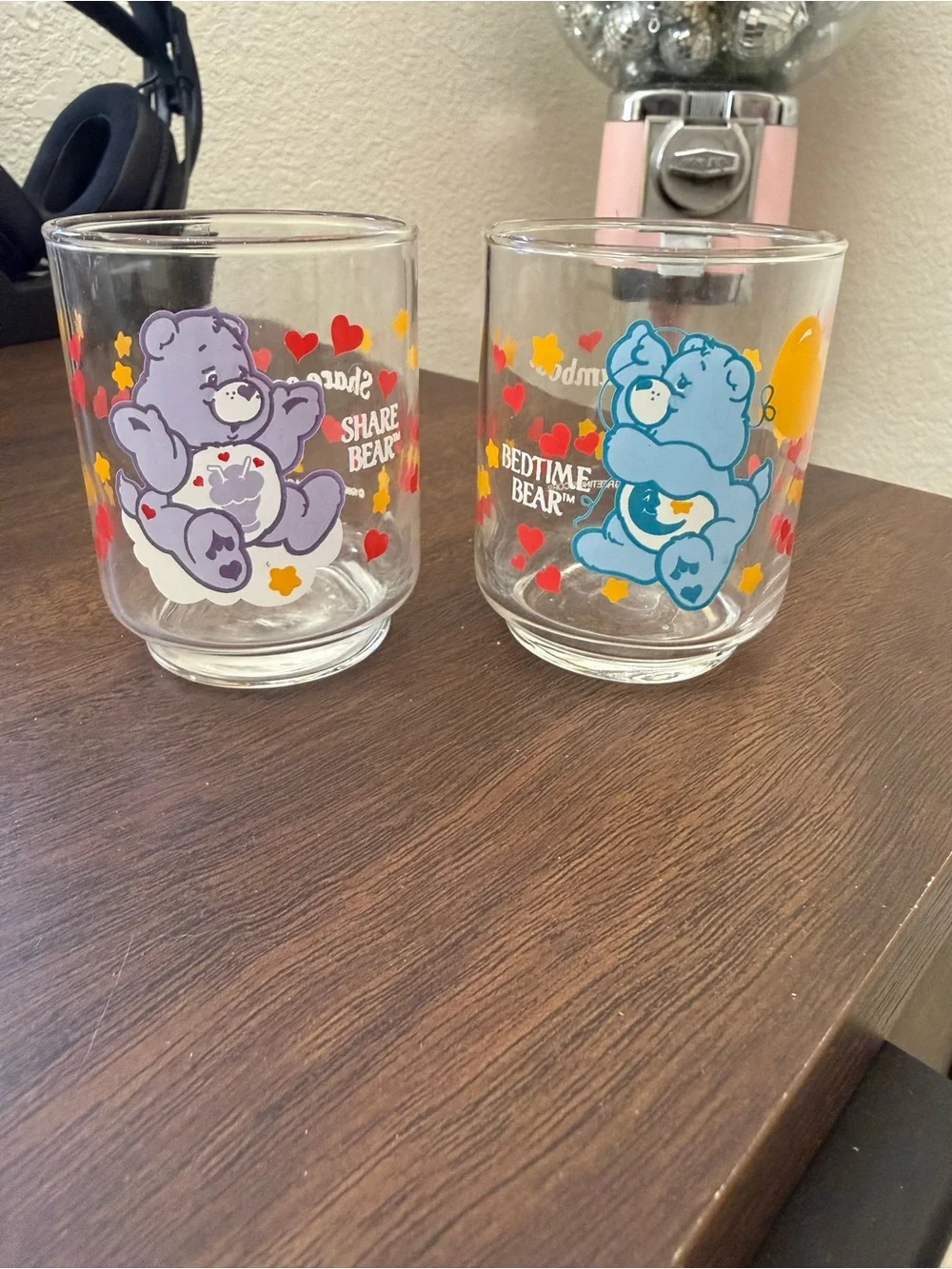 Care Bears Glass Tumbler Set - Purple Share Bear & Blue Bedtime Bear